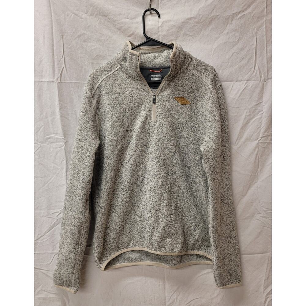 Merrell Men's Sweater Weather Quarter Zip Gray Size Medium